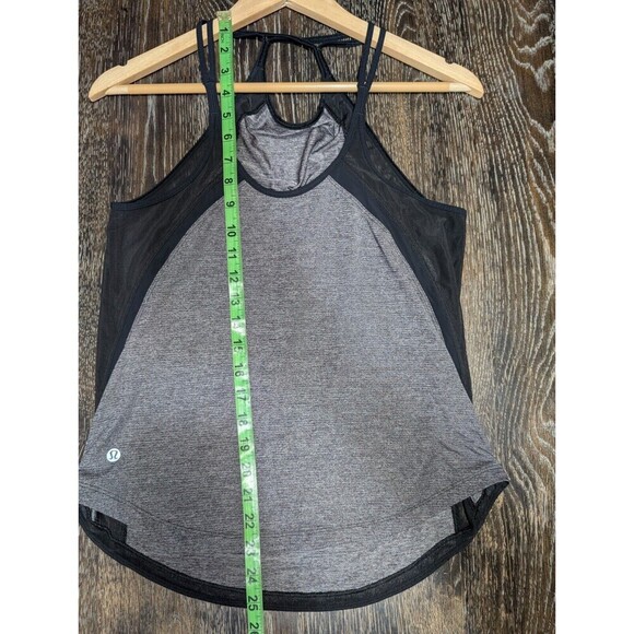 Lululemon Run Off Route Tank Top Black Mesh Size Small/Medium - Picture 9 of 10